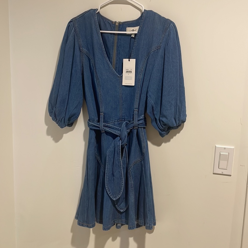 Seven for all mankind Puff Sleeve Dress 
Size: M - Picture 6 of 8